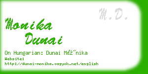 monika dunai business card